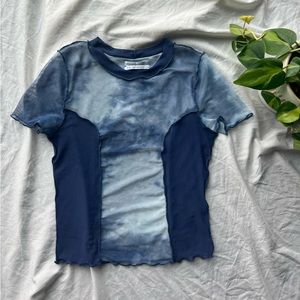 Urban Outfitters cut out mesh tie dye shirt!